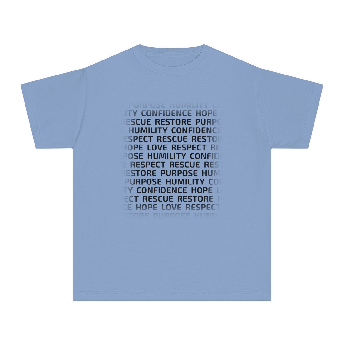 Values & Goals Block Comfort Colors Youth Tee