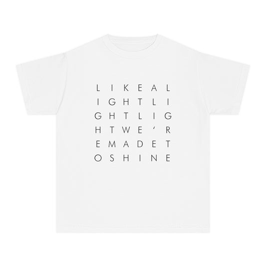 Like A Light Comfort Colors Youth Tee