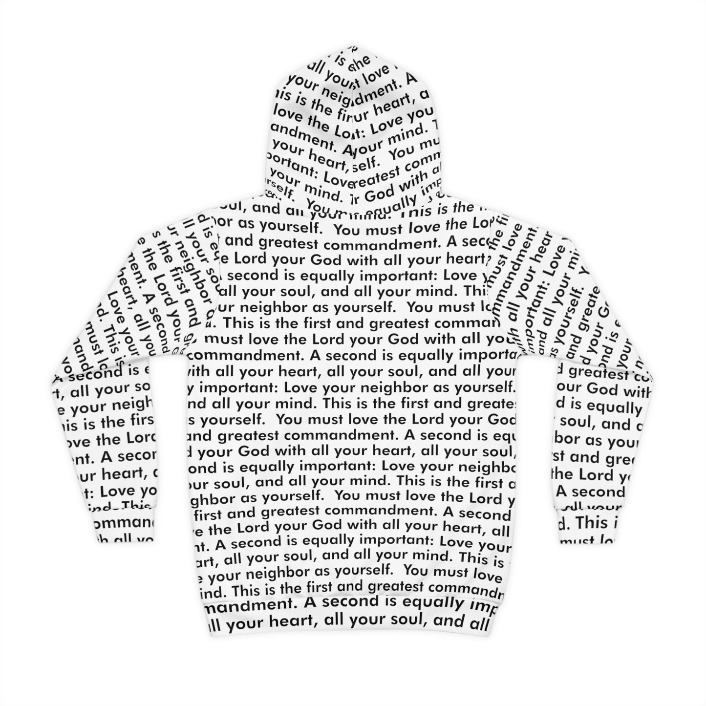 Love Your Neighbor All Over Print Youth Hoodie