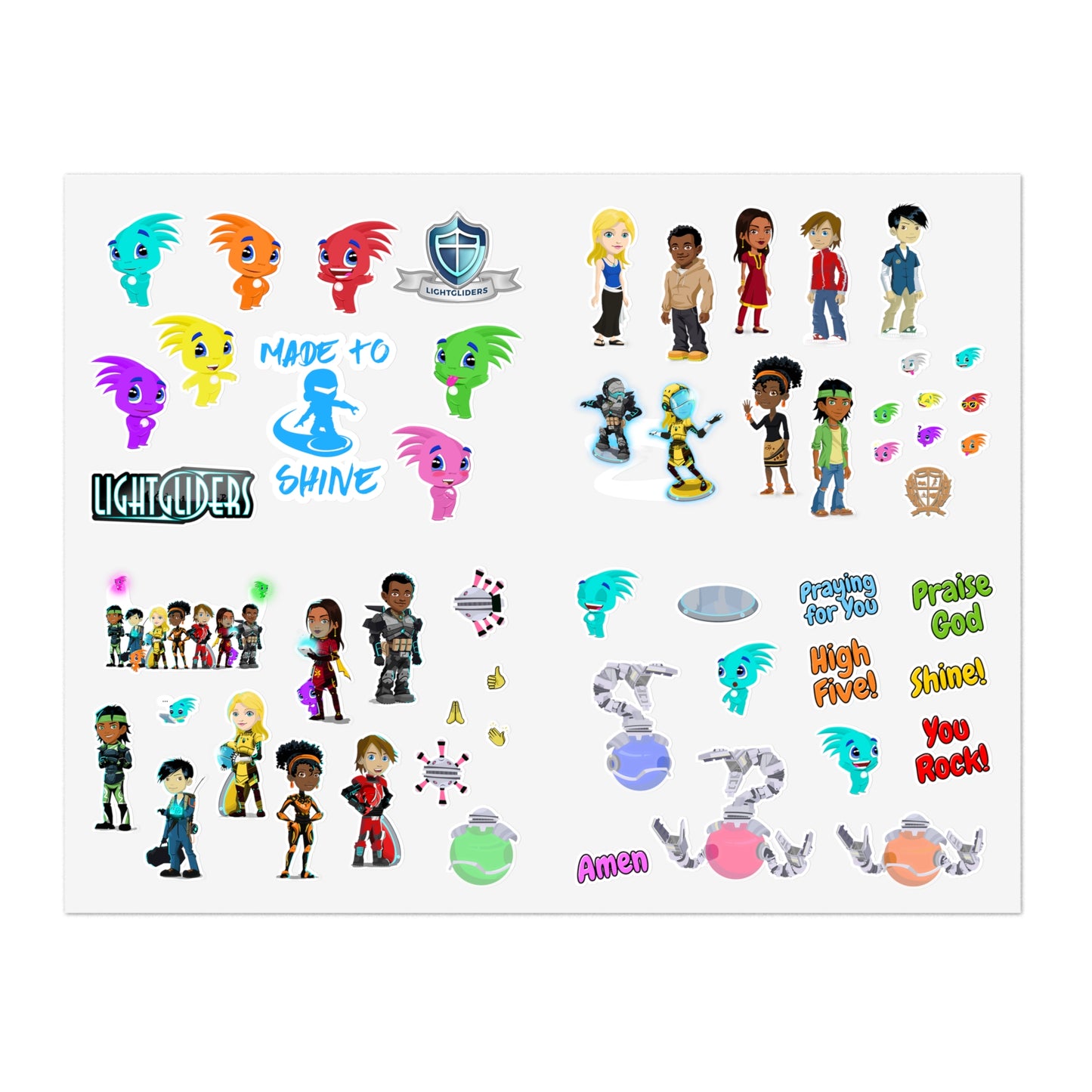 Lightgliders Assorted Stickers Sheet