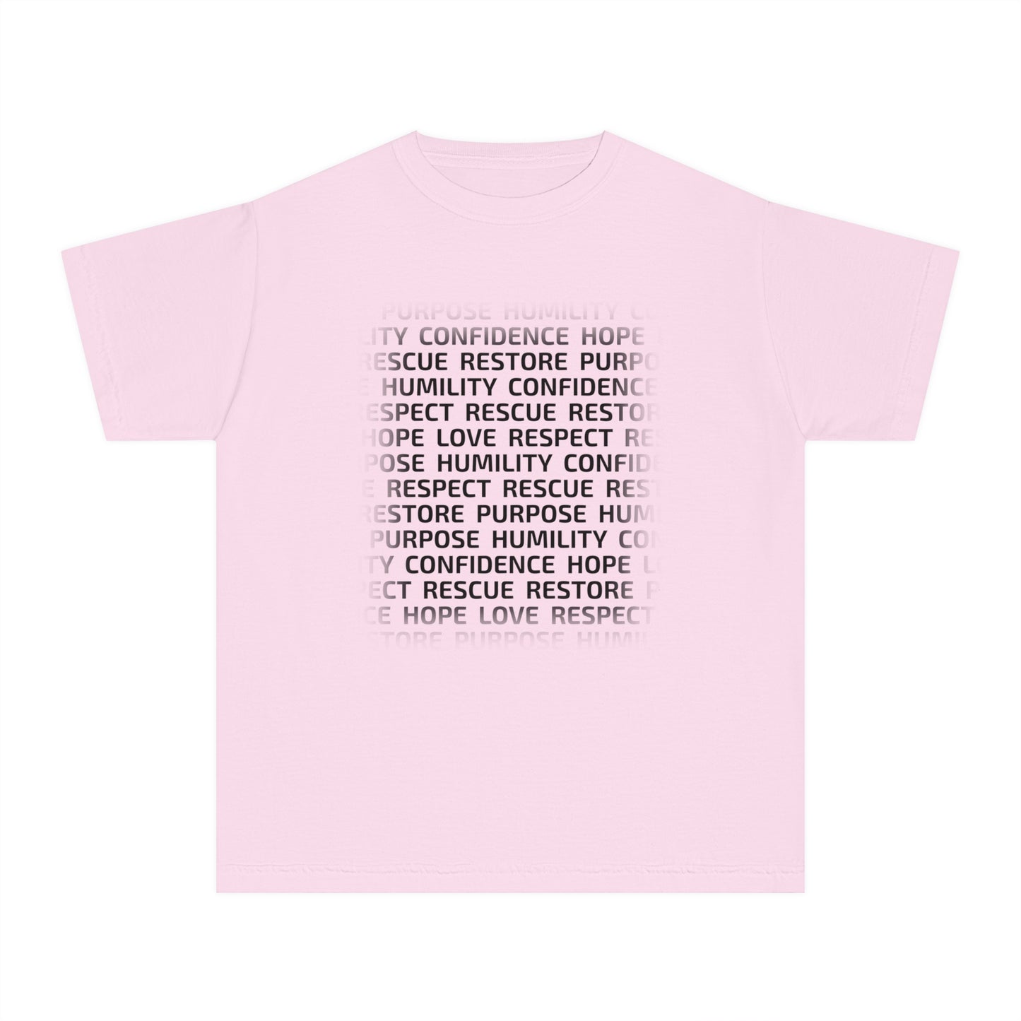 Values & Goals Block Comfort Colors Youth Tee