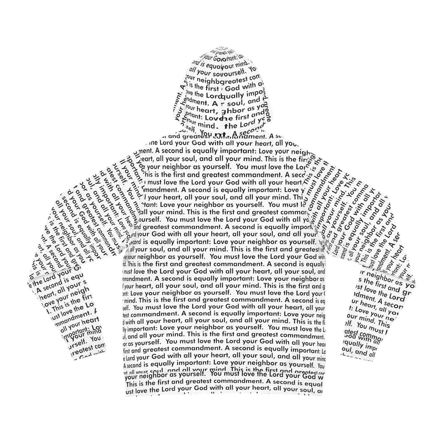 Love Your Neighbor All Over Print Adult Hoodie