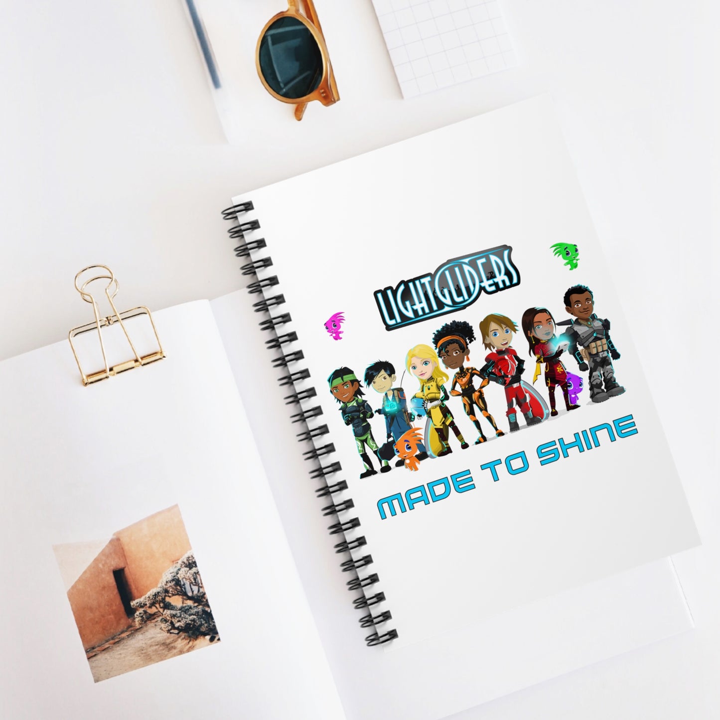 Lightgliders Ruled Notebook