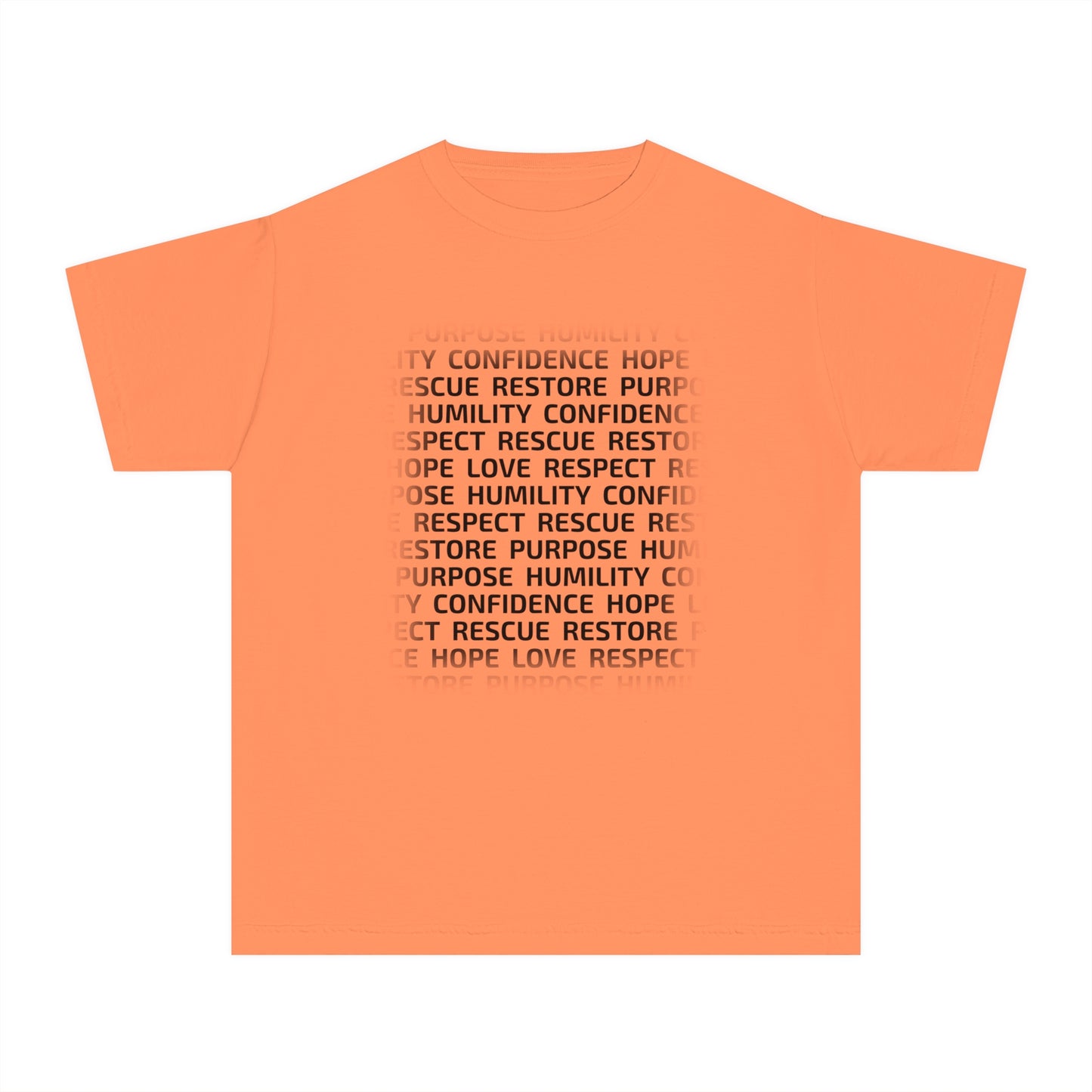 Values & Goals Block Comfort Colors Youth Tee