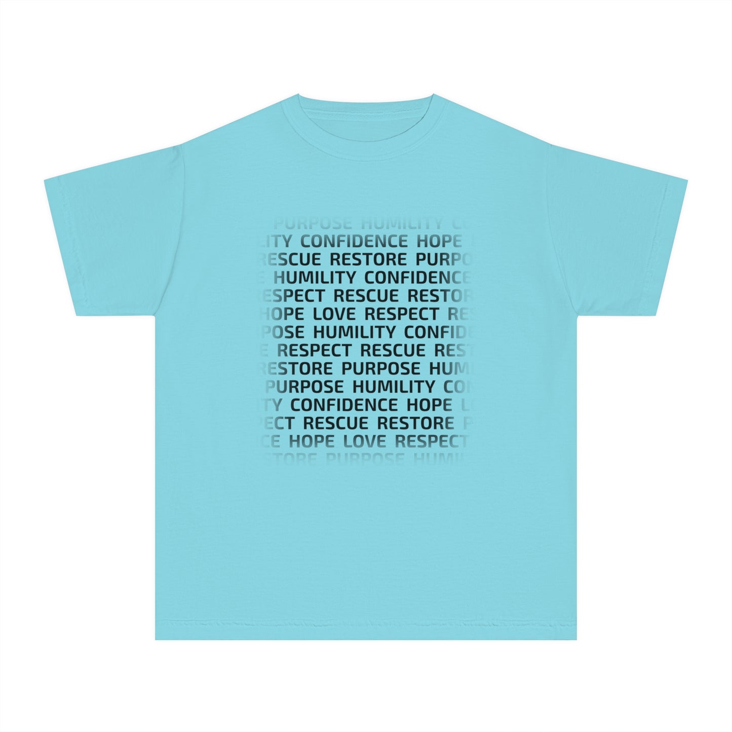 Values & Goals Block Comfort Colors Youth Tee
