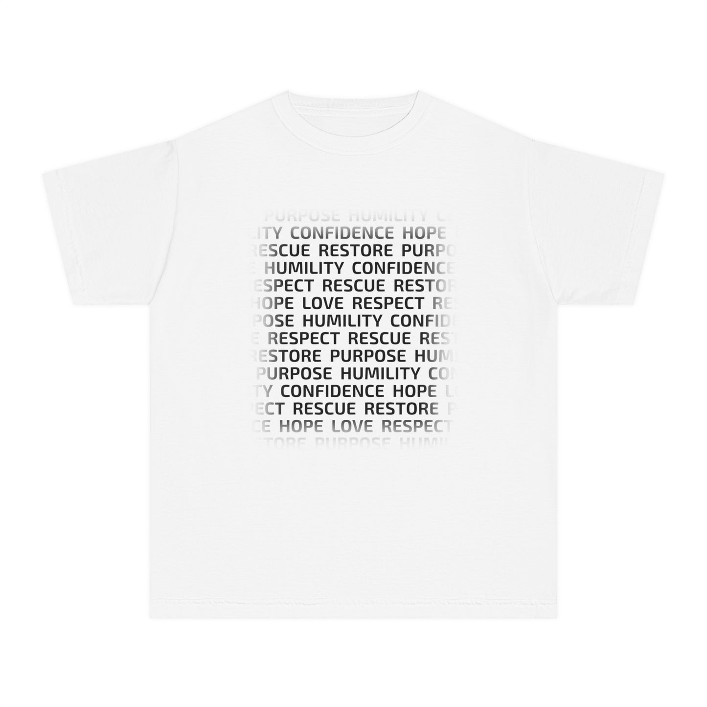 Values & Goals Block Comfort Colors Youth Tee