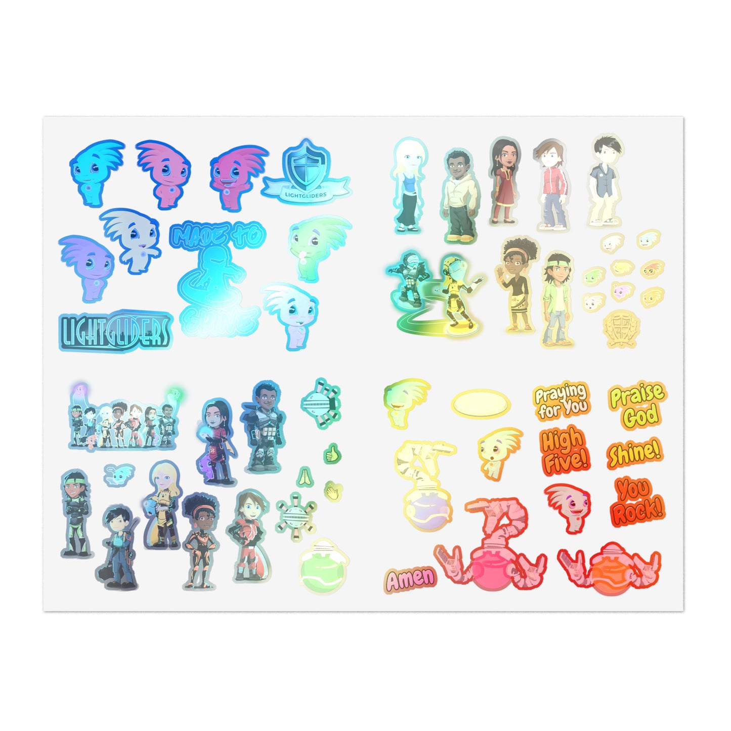Lightgliders Assorted Stickers Sheet