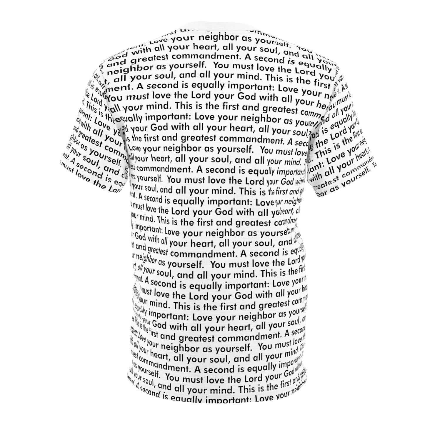 Love Your Neighbor All Over Print Adult Tee