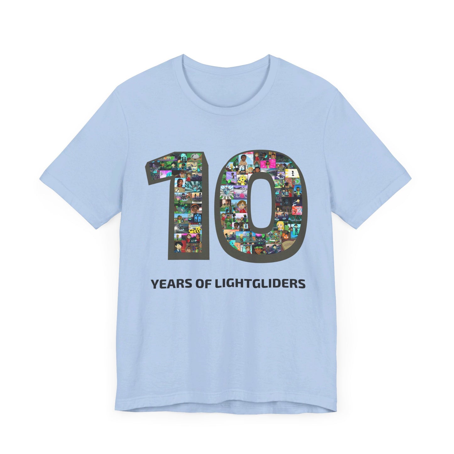 10 Years of Lightgliders Front Adult Tee