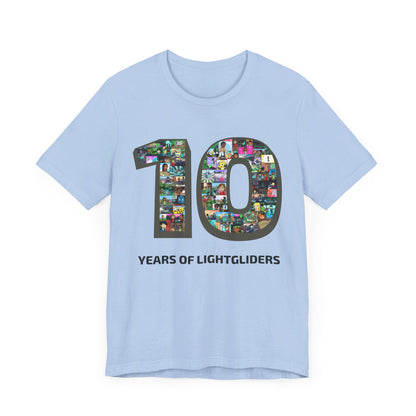 10 Years of Lightgliders Front Adult Tee