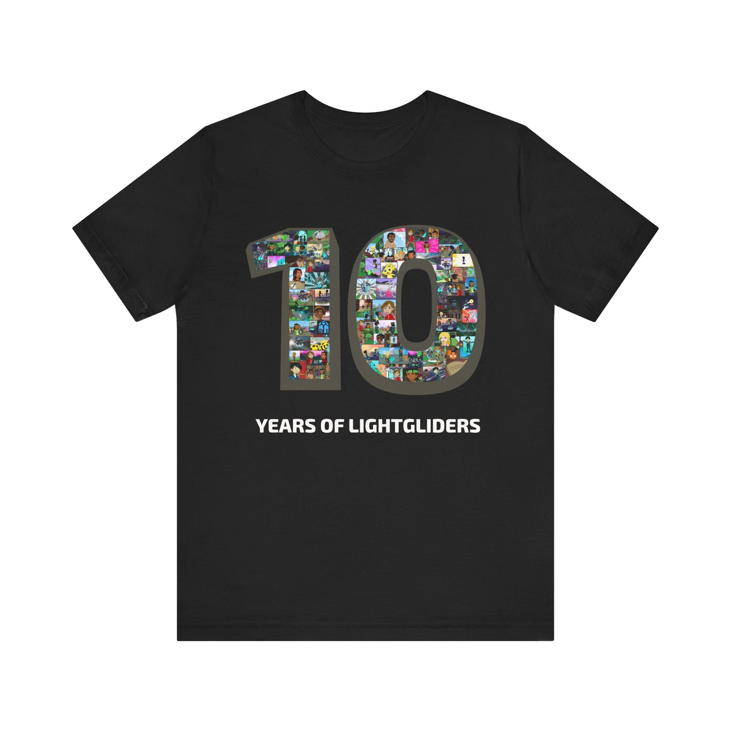 10 Years of Lightgliders Front Adult Tee