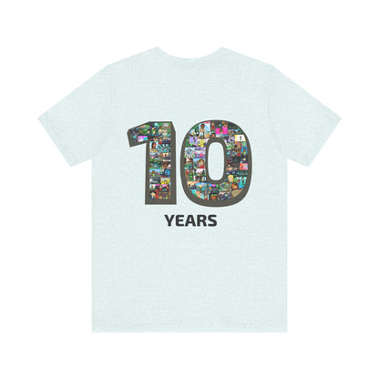 10 Years of Lightgliders Back Adult Tee