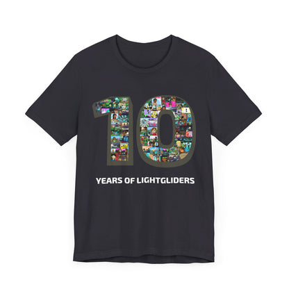 10 Years of Lightgliders Front Adult Tee