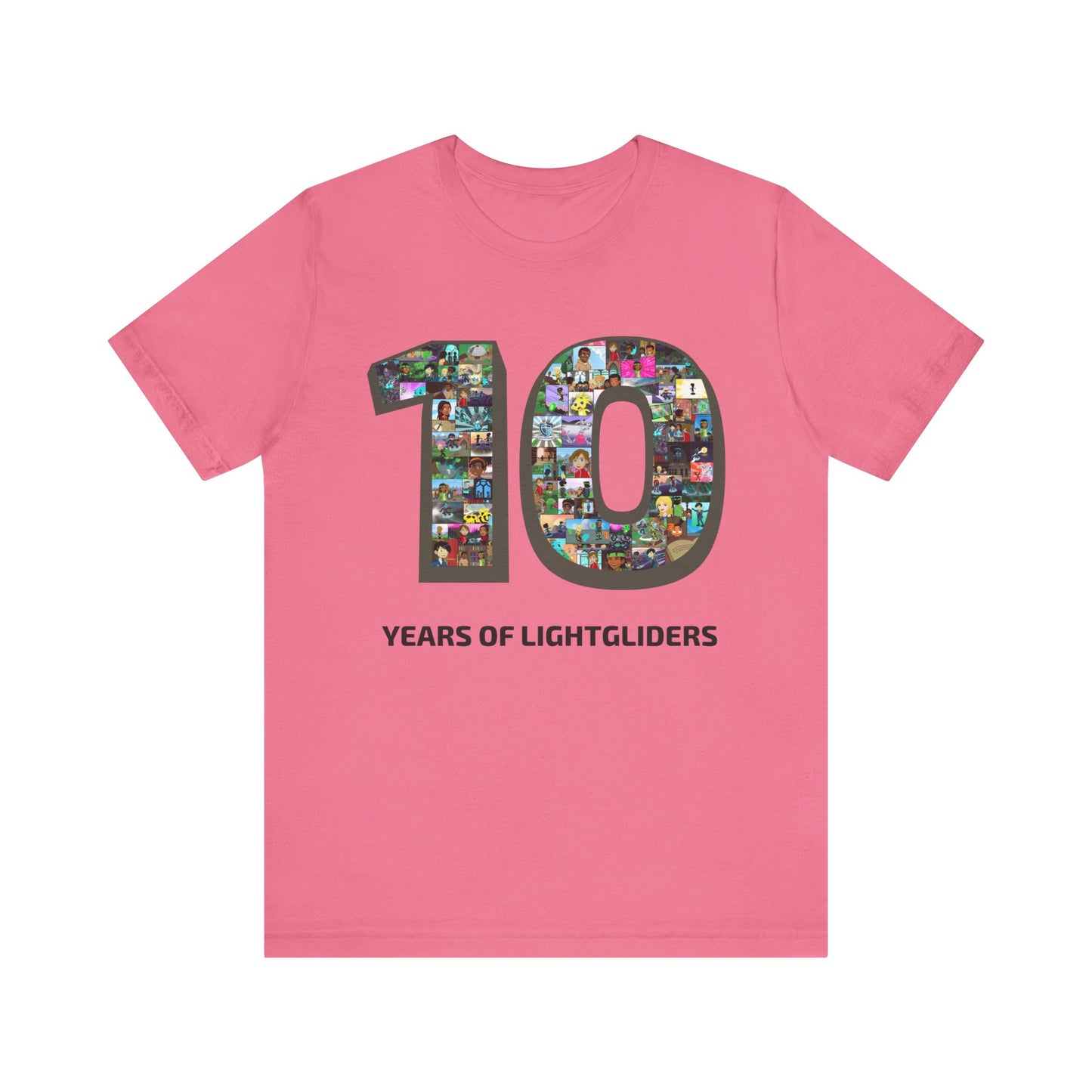 10 Years of Lightgliders Front Adult Tee