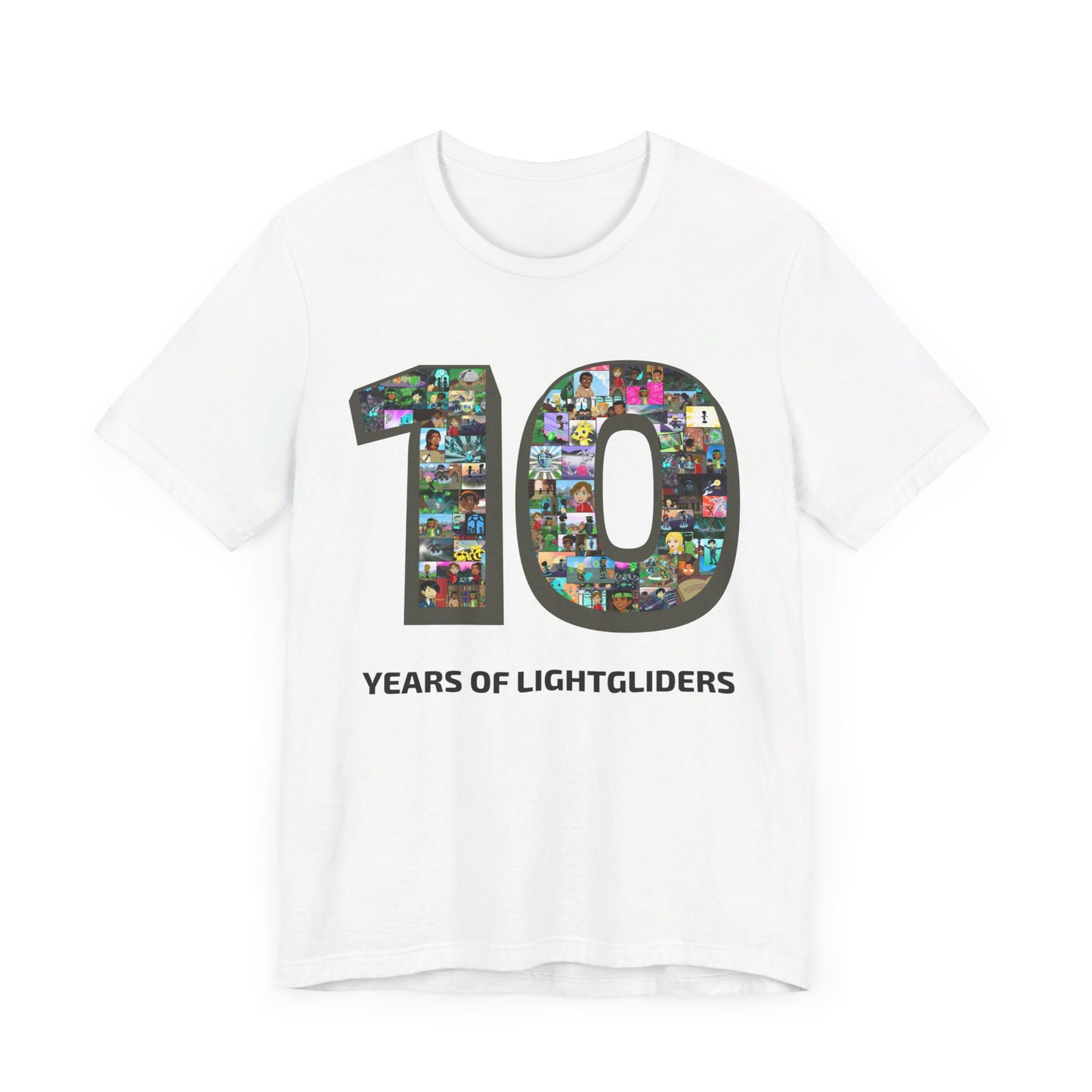 10 Years of Lightgliders Front Adult Tee