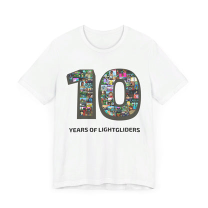 10 Years of Lightgliders Front Adult Tee