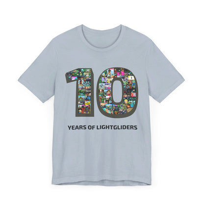 10 Years of Lightgliders Front Adult Tee