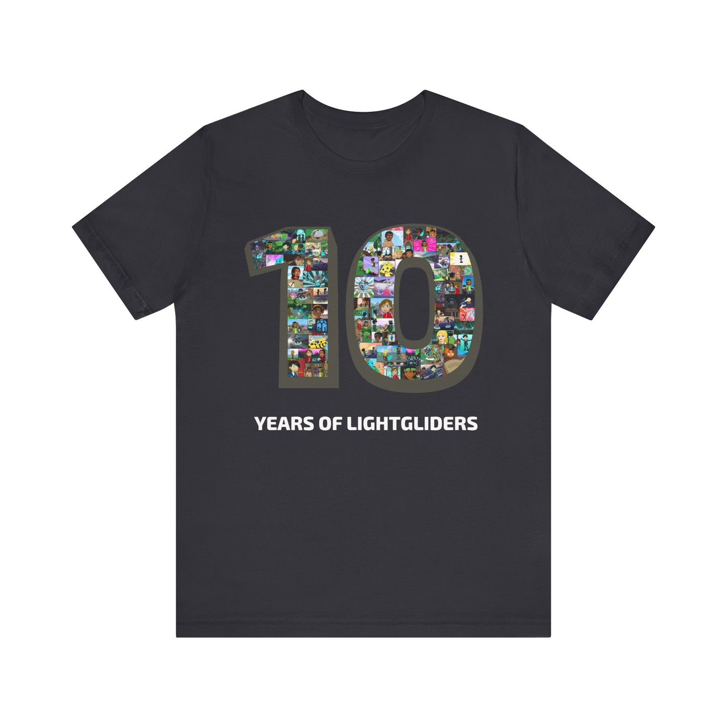 10 Years of Lightgliders Front Adult Tee