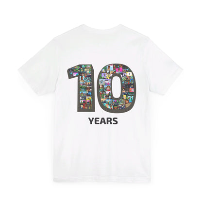 10 Years of Lightgliders Back Adult Tee