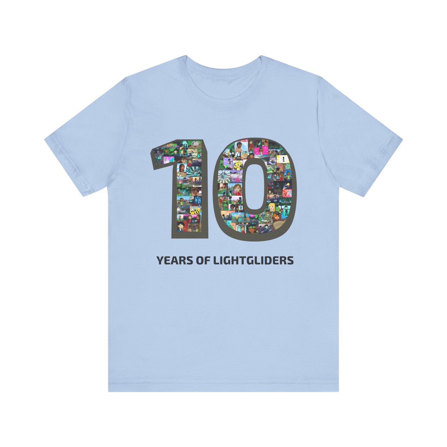 10 Years of Lightgliders Front Adult Tee