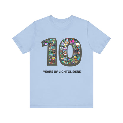 10 Years of Lightgliders Front Adult Tee