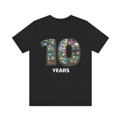 10 Years of Lightgliders Back Adult Tee