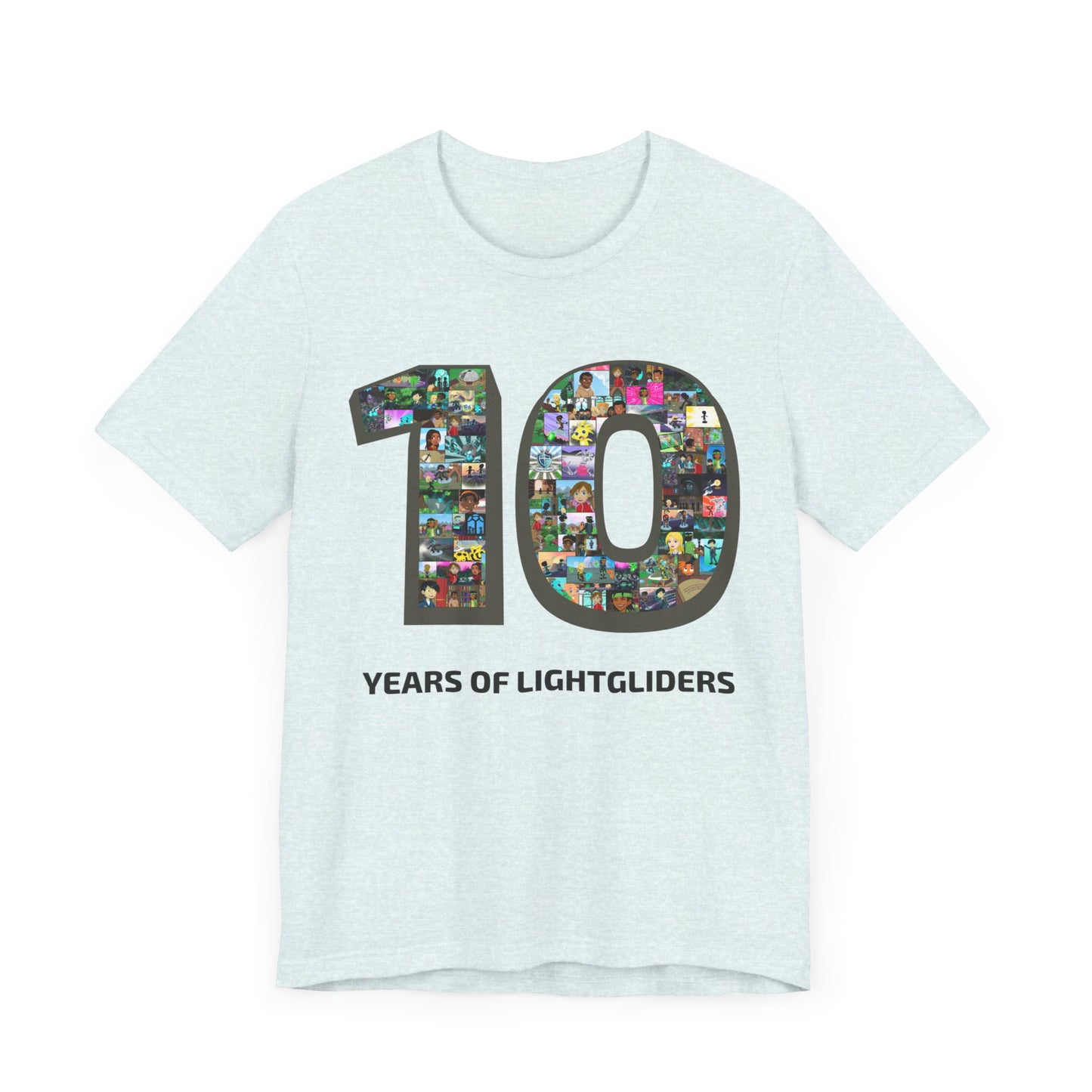 10 Years of Lightgliders Front Adult Tee