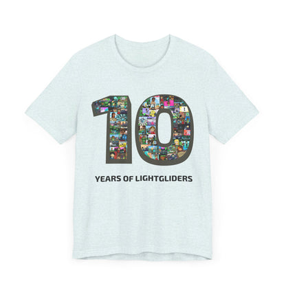 10 Years of Lightgliders Front Adult Tee