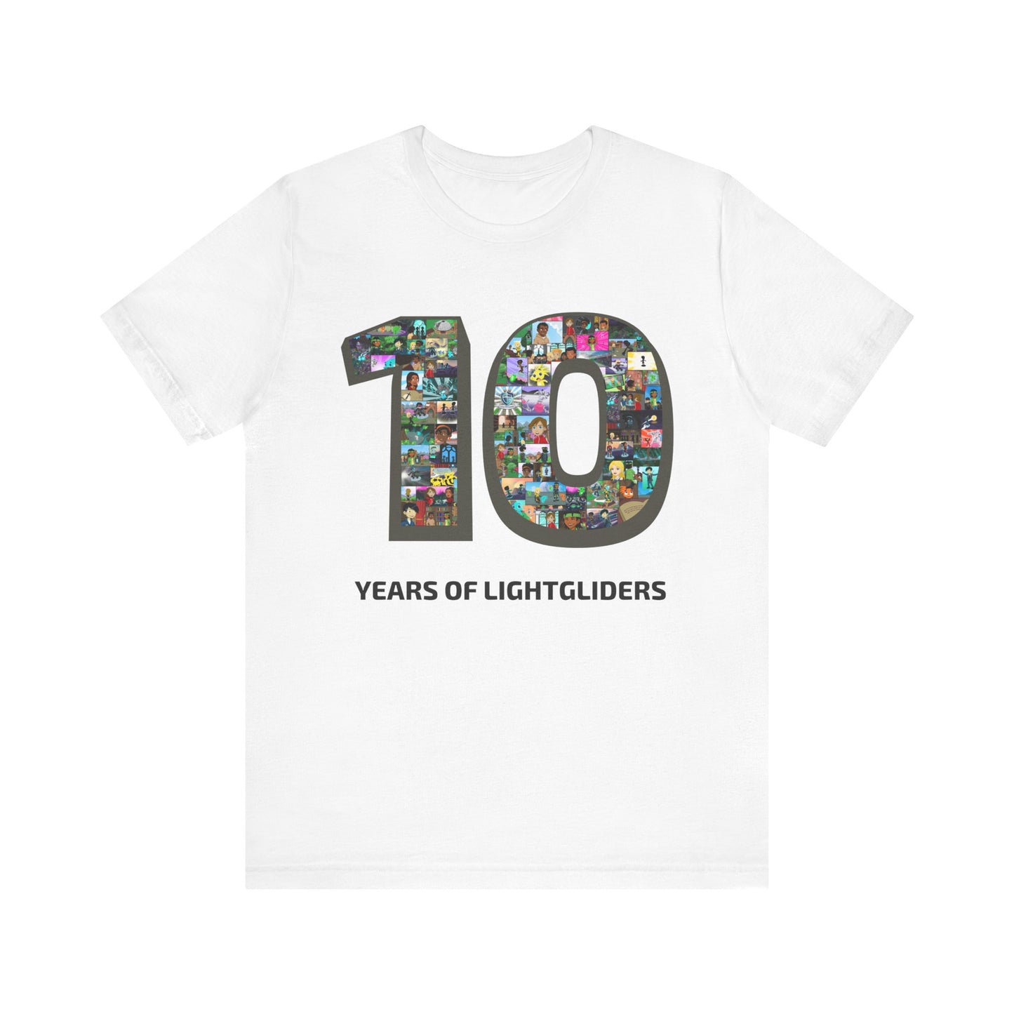 10 Years of Lightgliders Front Adult Tee