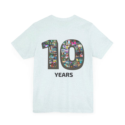 10 Years of Lightgliders Back Adult Tee