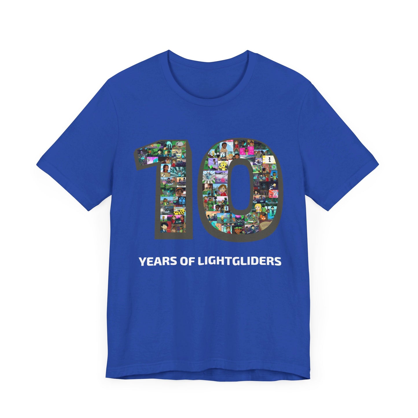 10 Years of Lightgliders Front Adult Tee