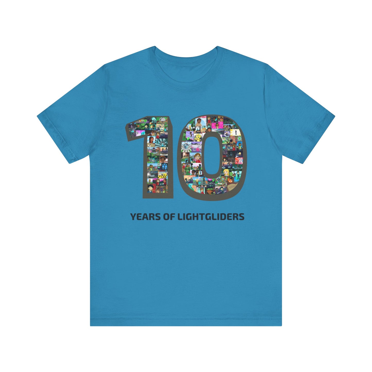 10 Years of Lightgliders Front Adult Tee