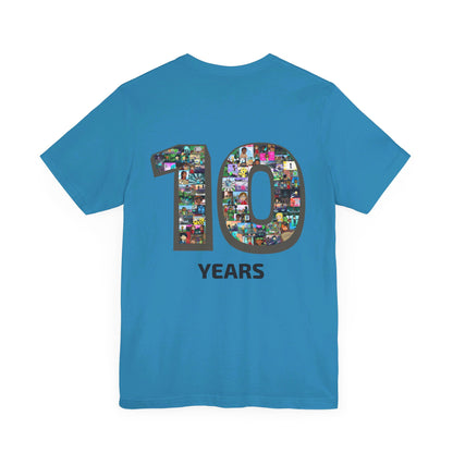 10 Years of Lightgliders Back Adult Tee