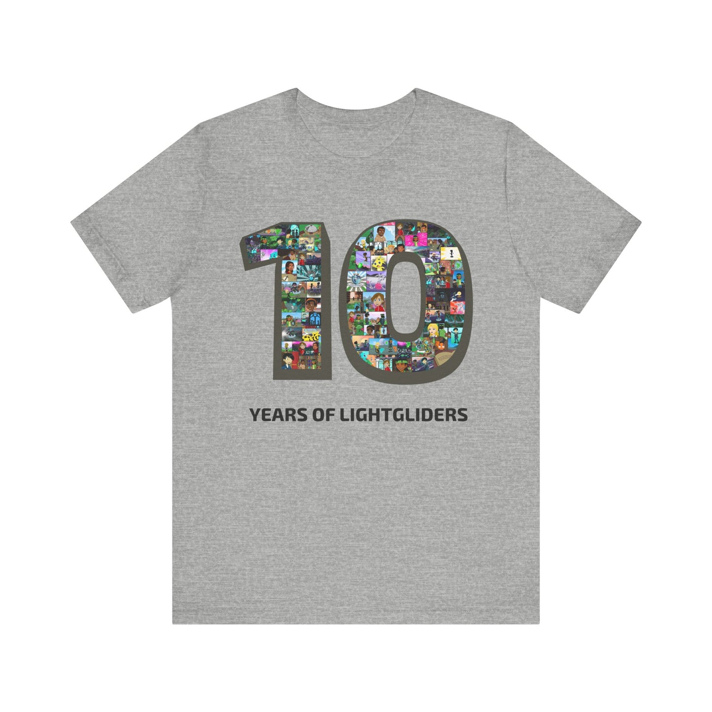 10 Years of Lightgliders Front Adult Tee