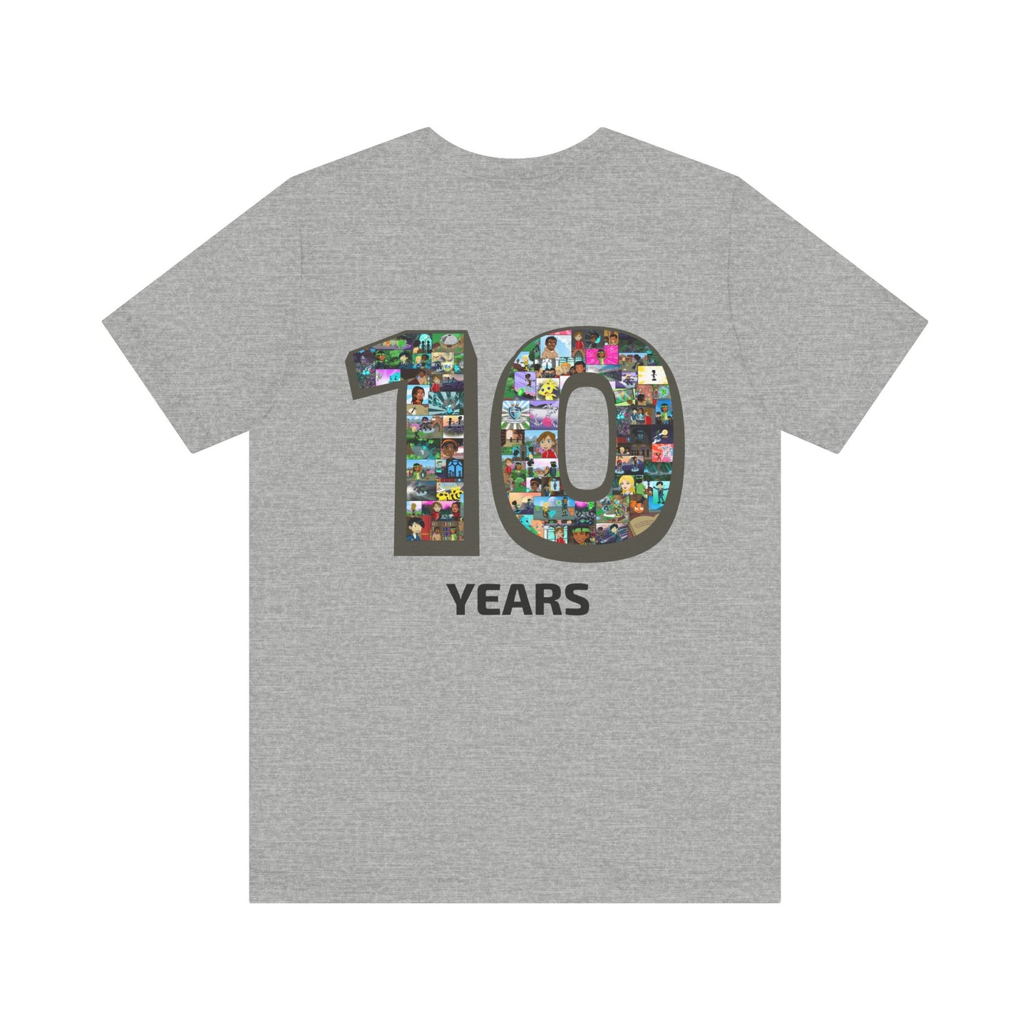 10 Years of Lightgliders Back Adult Tee