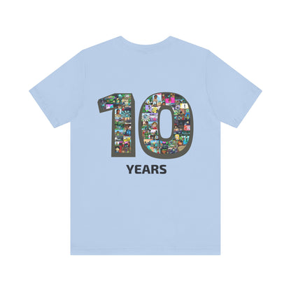 10 Years of Lightgliders Back Adult Tee