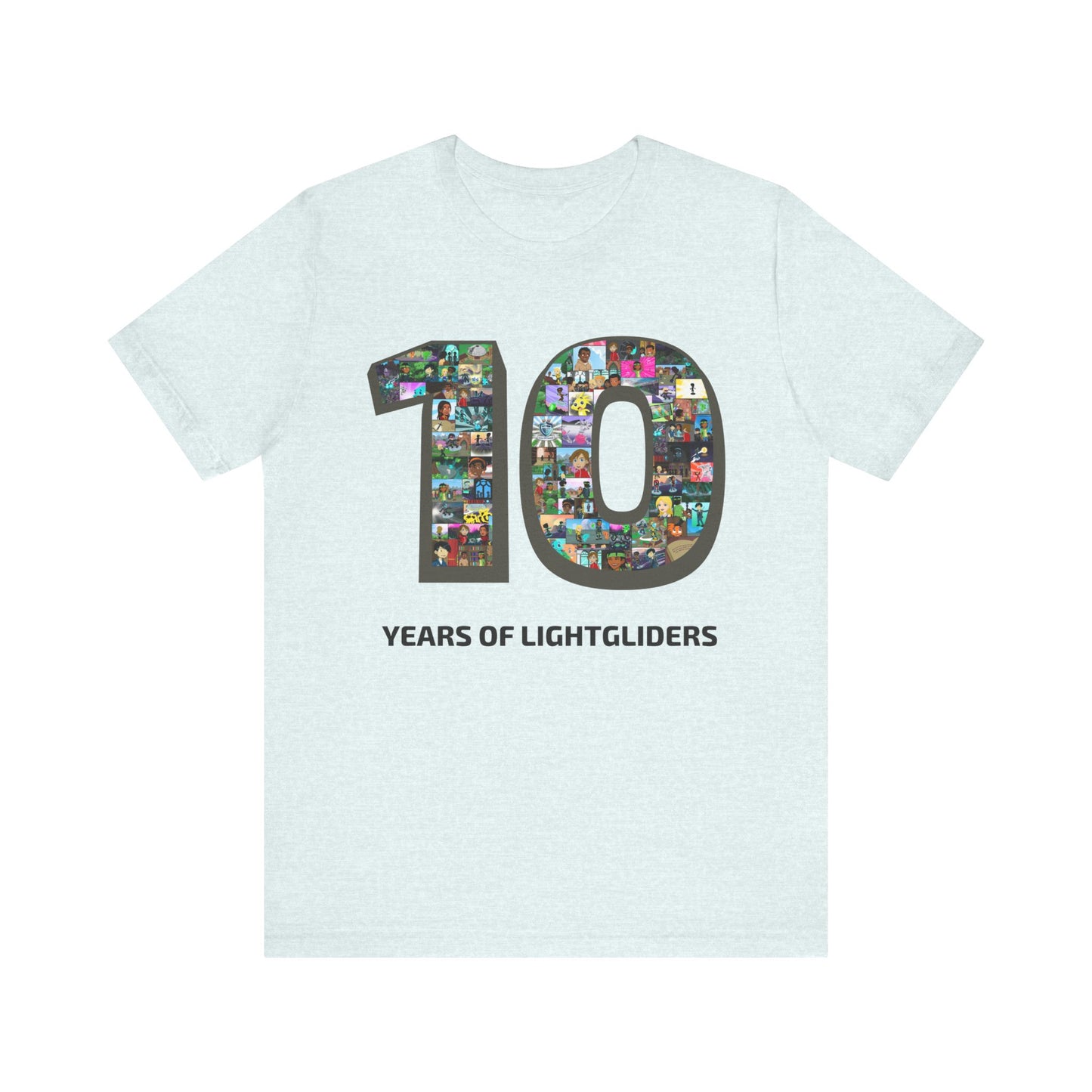 10 Years of Lightgliders Front Adult Tee