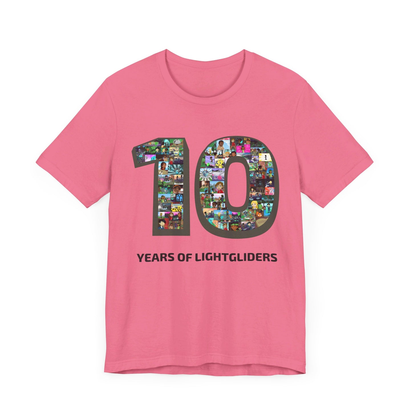 10 Years of Lightgliders Front Adult Tee