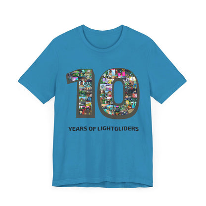 10 Years of Lightgliders Front Adult Tee