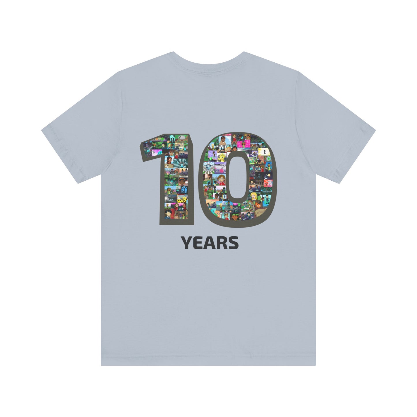 10 Years of Lightgliders Back Adult Tee