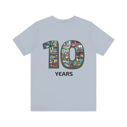 10 Years of Lightgliders Back Adult Tee