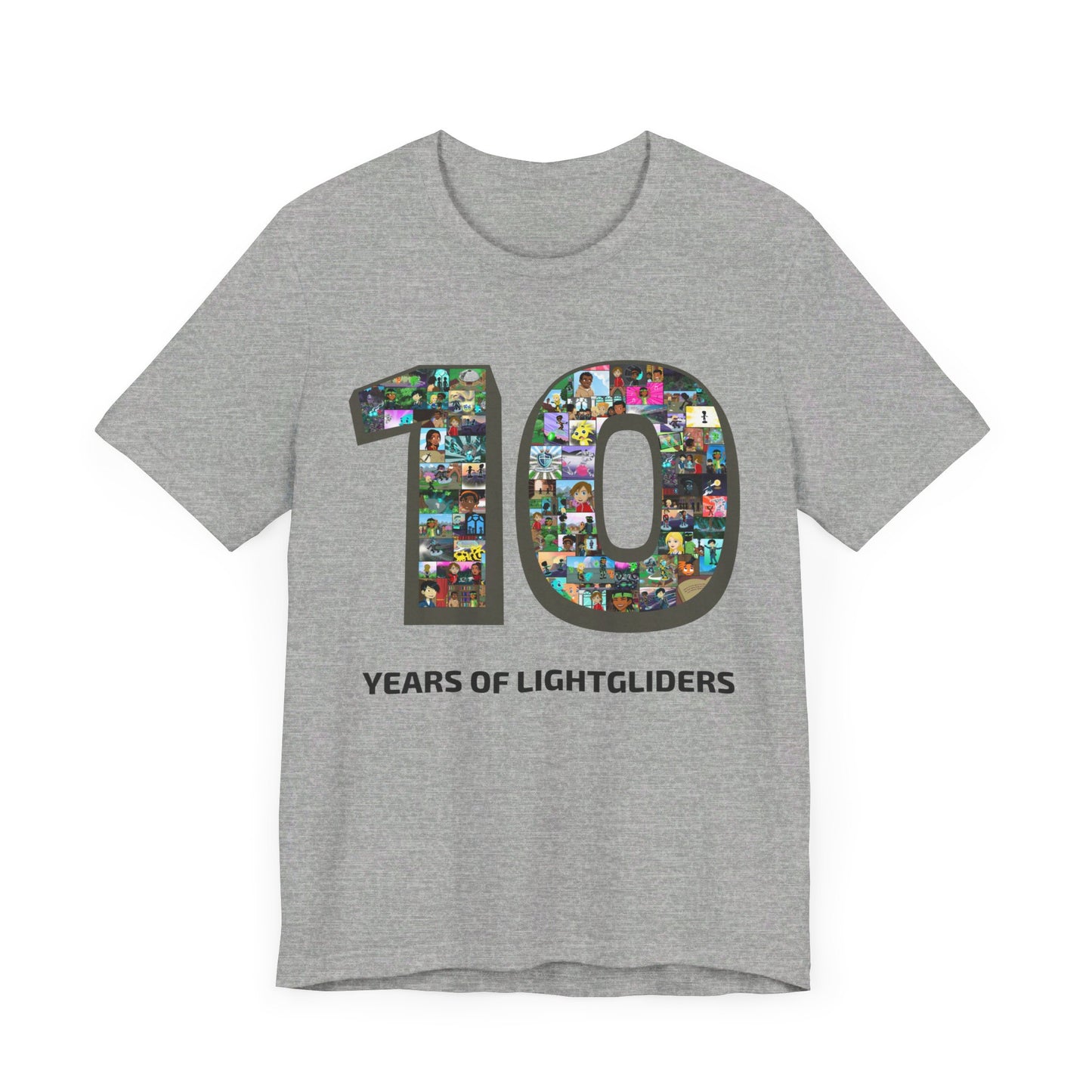 10 Years of Lightgliders Front Adult Tee