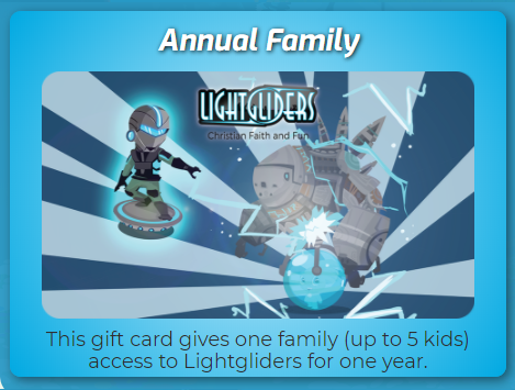 Lightgliders Annual Family Gift Card