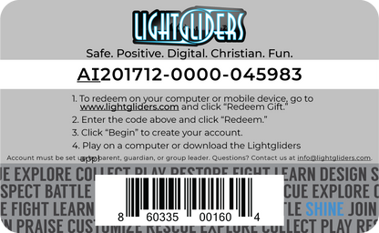 Lightgliders Annual Individual Gift Card